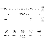 Лента светодиодная Basic Gauss 12V 8W/m 900lm/m 3000K IP20 LED 5m 1/100, фото 1