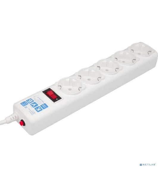 Сетевой фильтр Powercube SPG-B-6-WHITE 1.9 м, 5 розеток, белый, коробка