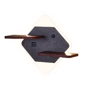 Настенный светодиодный светильник Ambrella light FW101 CF/WD кофе/дерево LED 3000K/4200K/6400K 12W 340*250*105