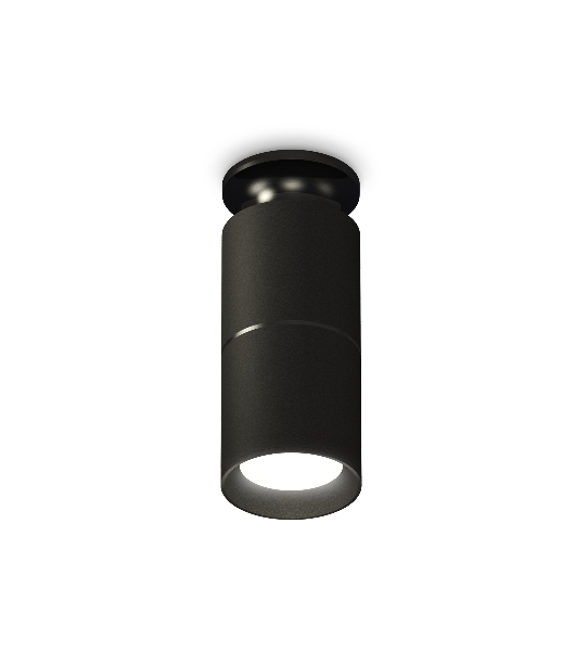 Светильник Ambrella Light XS6302200 SBK/PBK черный песок/черный полированный MR16 GU5.3 (N6902, C6302, A2061, N6102)