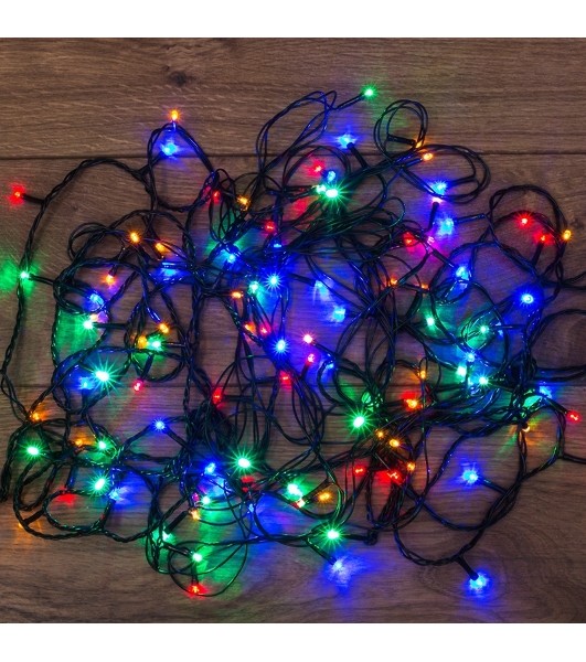 Гирлянда светодиодная универсальная 300 LED МУЛЬТИКОЛОР 15 метров с контроллером