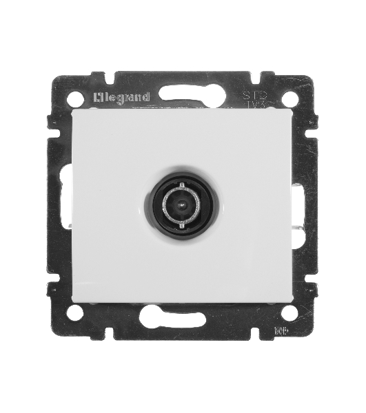 Телевизионная проходная розетка Legrand Valena 774431, белая, 14дБ