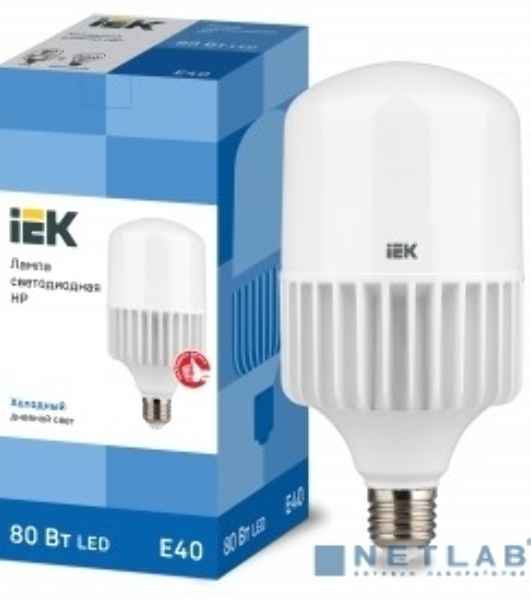 Лампа светодиодная IEK LLE-HP-80-230-65-E40 HP 80Вт 230В 6500К E40