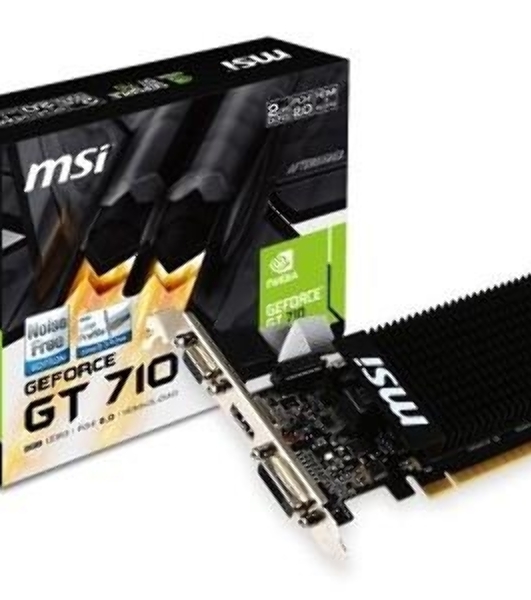 Видеокарта MSI PCI-E GT 710 2GD3H LP nVidia GeForce GT 710 2048Mb 64bit DDR3 954/1600 DVIx1/HDMIx1/CRTx1/HDCP Ret low profile