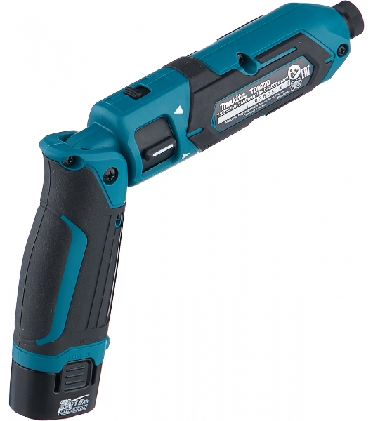 Отвертка аккумуляторная MAKITA TD022DSEак уд 7.2В 2х1Ач Li-Ion 2450об/м 25Нм 1/4'' 0.56кг сумка подсветка