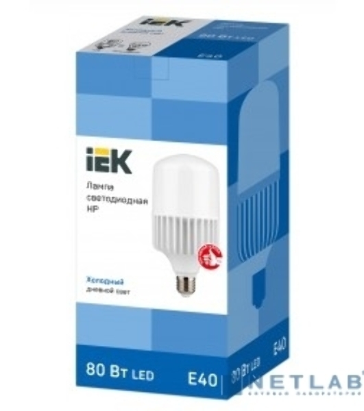 Лампа светодиодная IEK LLE-HP-80-230-65-E40 HP 80Вт 230В 6500К E40