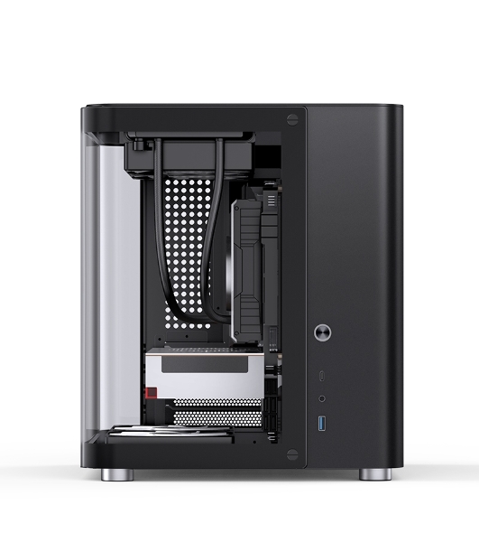 Корпус без блока питания Корпус JONSBO TK-1 Black 2.0 MATX без БП, mini-ITX, micro-ATX, черный
