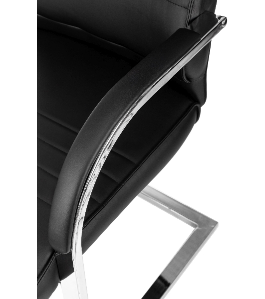 Кресло компьютерное Бюрократ T-8010-LOW-V/BLACK черный, искусственная кожа