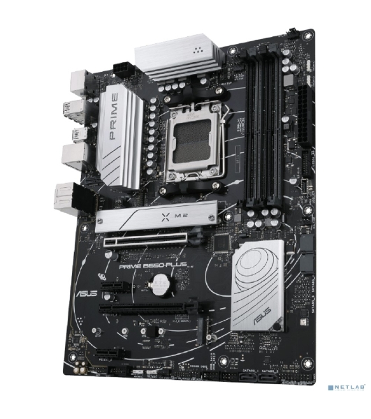 Материнская плата ASUS PRIME B650-PLUS-CSM, AM5, AMD B650, 4xDDR5, 4xSATA, 2xM.2, 1xPCIe 4.0 x16, 2xPCIe 4.0 x1, 1xDP, 1xHDMI, 1x2.5Gb LAN, 4xUSB-A 10Gbps, 2xUSB-A 5Gbps, 2xUSB-A 2.0, 5x3.5 мм, 7.1, ATX