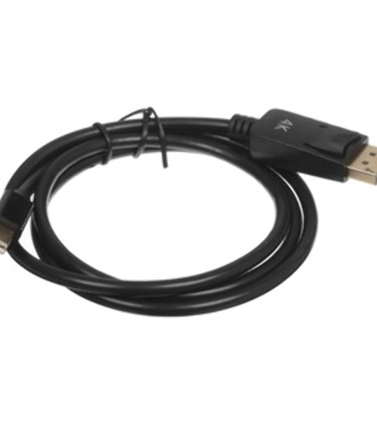 Кабель GoPower miniDisplayPort (m)-DisplayPort (m) 1м ver.1.4 черный Premium Zip-Lock c подвесом (1/