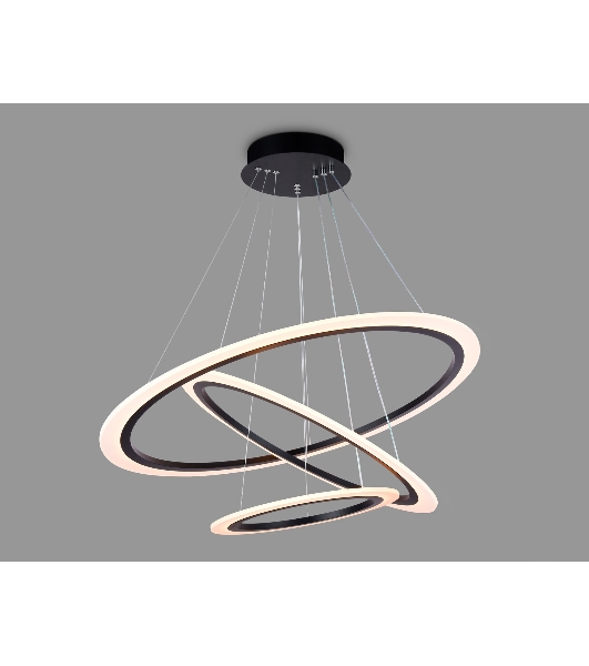 Светильник Ambrella light FA4361/3 BK черный 145W 3000K/4200K/6400K D770*800 (ПДУ РАДИО 2.4G)