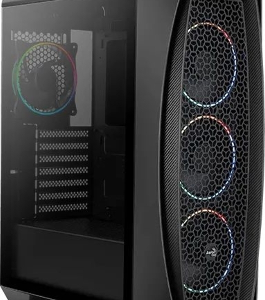 Компьютерный корпус Aerocool/Formula Aero One Eclipse-G-BK-v1 черный без БП ATX 4x120мм 2xUSB 3.0 audio
