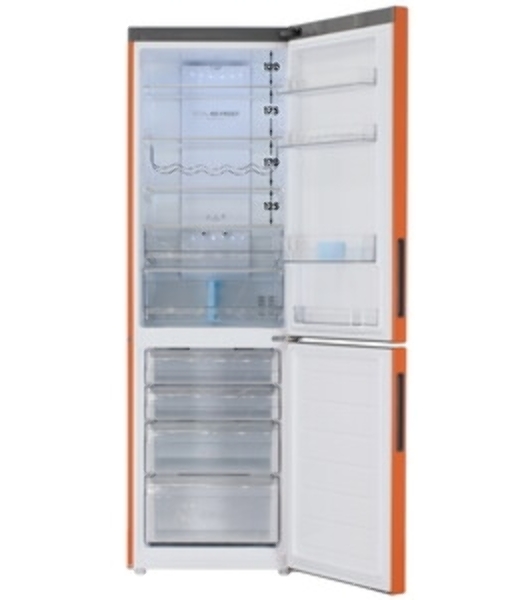 Холодильник Haier C2F636CORGU1 оранжевый двухкамерный 256/108 л морозилка снизу, No Frost