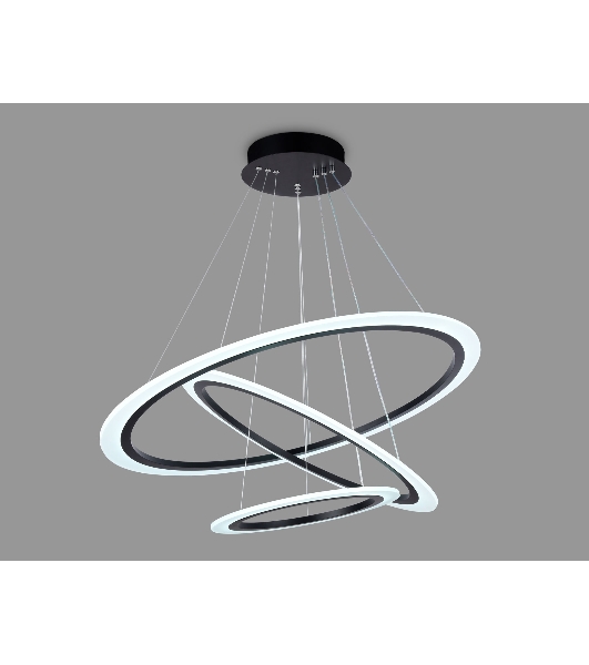 Светильник Ambrella light FA4361/3 BK черный 145W 3000K/4200K/6400K D770*800 (ПДУ РАДИО 2.4G)