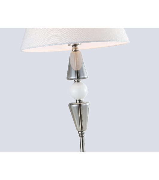 Светильник Ambrella light LH75265 SN/FR сатин никель/белый матовый E27 max 60W D360*1560