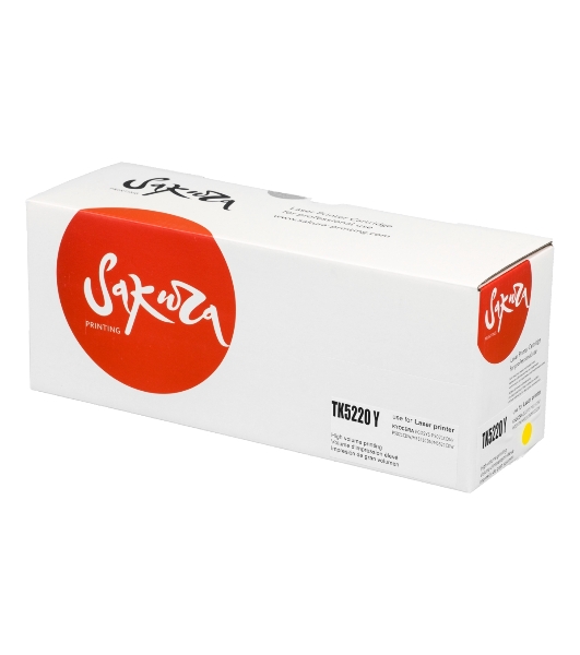Картридж Sakura TK5220Y для Kyocera Mita ECOSYS p5020cdn/p5021cdw/m5221cdn/m5521cdw, желтый, 1 200 к.