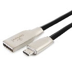 Кабель USB2.0 Cablexpert CC-G-mUSB01Bk-0.5M, AM/microB, серия Gold, длина 0.5м, черный, блистер, фото 1