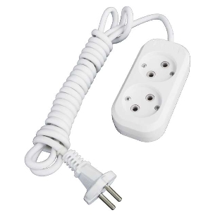 Удлинитель 2х7 м без заземл. 10А IP20 Е-202 АБС-пл. ПВС 2х0.75 UNIVersal 9631962