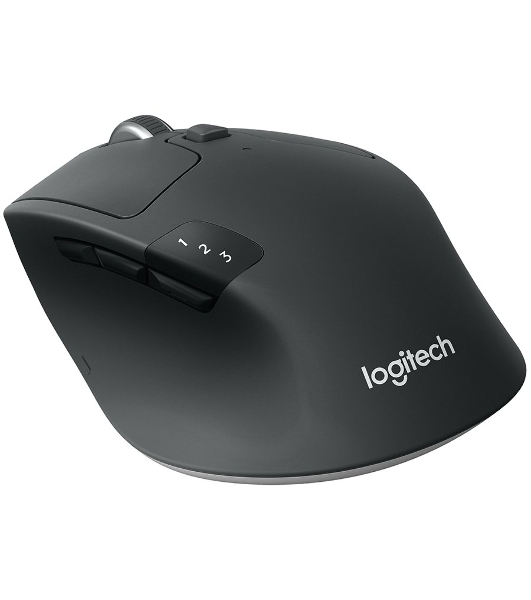 Мышь беспроводная Logitech M720 Triathlon черный, 1000 dpi, радиоканал, Bluetooth, USB, кнопки - 8