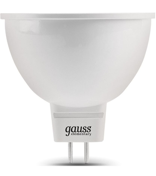 Лампа светодиодная Gauss Elementary MR16 9Вт цок.: GX5.3 спот 220B 6500K св. свеч. белый хол. MR16 (упак.: 10 шт)