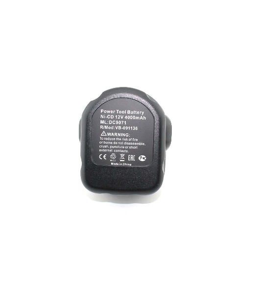 Аккумулятор для DEWALT (p/n: DC9071, DE9037, DE9071, DE9074, DE9075, DW9071, 4.0Ah 12V Ni-Cd