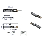 Оптический модуль Mellanox® transceiver, 100GbE, QSFP28, MPO, 850nm, up to 100m, DDMI, фото2