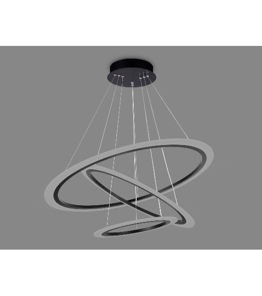 Светильник Ambrella light FA4361/3 BK черный 145W 3000K/4200K/6400K D770*800 (ПДУ РАДИО 2.4G)