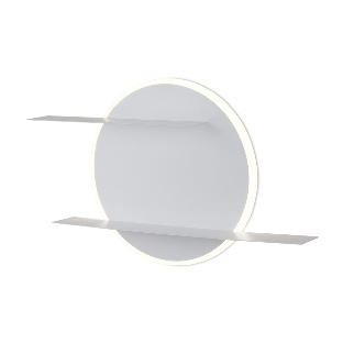 Настенный светодиодный светильник с полками Ambrella light FW102 WH/S белый/песок LED 4200K 28W 420*250*120