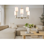 Люстра Ambrella light LH56215/6 BS/FR латунь/белый матовый E27/6 max 60W D600*600, фото6