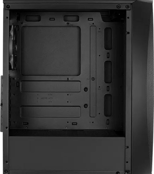Компьютерный корпус Aerocool/Formula Aero One Eclipse-G-BK-v1 черный без БП ATX 4x120мм 2xUSB 3.0 audio