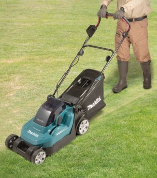 Газонокосилка аккумуляторная Makita DLM382PM2, 18 В, 4 Ач
