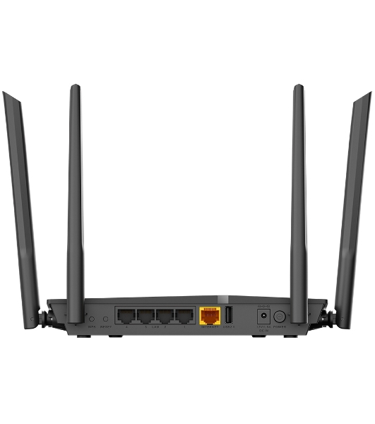 Роутер D-Link DIR-1260/RU/R1A, Wireless AC1200 2x2 MU-MIMO Dual-band Gigabit Router with 1 10/100/1000Base-T WAN port, 4 10/100/1000Base-T LAN ports and 1 USB port.802.11b/g/n/ac compatible, up to 300 Mbps