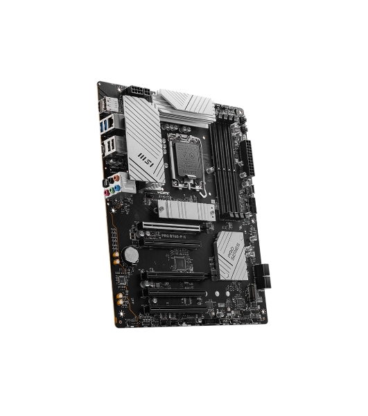 Материнская плата MSI PRO B760-P II, LGA 1700, Intel B760, 4xDDR5, 4xSATA, 2xM.2, 1xPCI-E 4.0 x16, 1xPCI-E 4.0 x4, 3xPCI-E 3.0 x1, 1xHDMI, 1xDP, 1xRJ45 2.5Gb, 1xUSB-C 3.2 Gen 2, 2xUSB-A 3.2 Gen 1, 2xUSB-A 2.0, 5x3.5мм, TOSLINK, 7.1, Standard-ATX