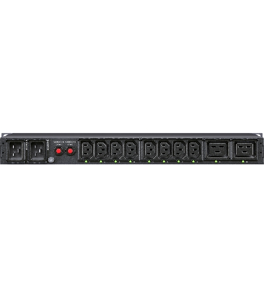 Блок распределения питания ATS CyberPower 1U type, 16Amp, plug IEC 320 C20, (8) IEC 320 C13 (2) IEC 320 C19