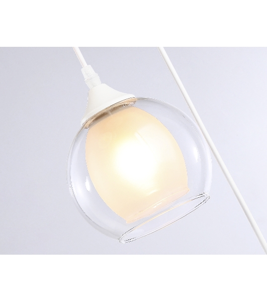 Подвесной светильник TR3540/3 WH/CL/FR белый/прозрачный/белый матовый E27*3 max 40W D281*800