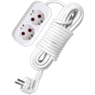 Удлинитель 2х5 м с заземл. 10А IP20 У10-553 ПВС 3х0.75 UNIVersal 553-05