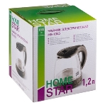 Чайник электрический Homestar HS-1053 1.2 л, стекло/пластик, черный, фото6