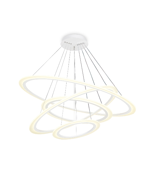 Светильник Ambrella light FA4363/4 WH белый 235W 3000K/4200K/6400K D1000*870 (ПДУ РАДИО 2.4G)