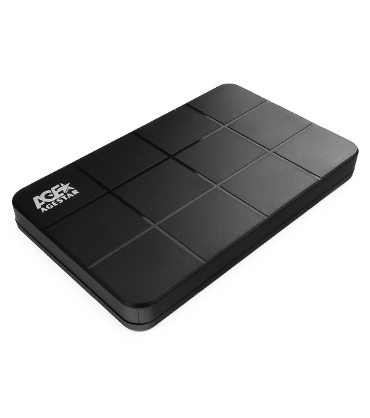 Внешний корпус для HDD AgeStar 3UB2P1 SATA III пластик черный 2.5'