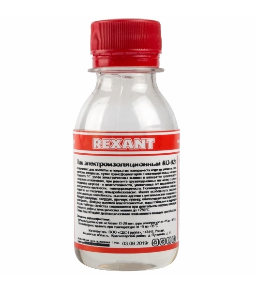 Лак электроизоляционный Rexant, KO-921, 100 мл, флакон