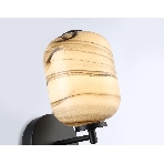 Настенный светодиодный светильник Ambrella light LH11039 BK/MG черный/мраморно-серый 8W 3000K 150*220*300, фото4