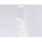 Подвесной светильник TR3540/3 WH/CL/FR белый/прозрачный/белый матовый E27*3 max 40W D281*800, фото 1