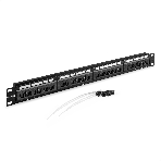 Патч-панель ExeGate EPP3-19-24-8P8C-C6-110D-C (19', UTP, 24 port, cat.6, KRONE&110(dual IDC), 1U, RoHS, с кабельным органайзером и защитными шторками, Black, RTL), фото6