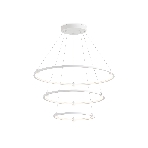 Подвесной светодиодный светильник Ambrella light FL5511/3+9 WH белый 90W 3000K/4200K/6400K D800/600/400*1300 (без ПДУ), фото 1