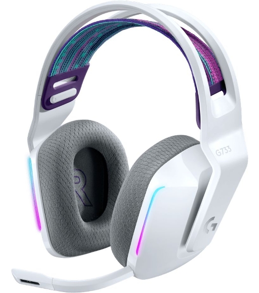 Гарнитура беспроводная LOGITECH G733 LIGHTSPEED Wireless RGb Gaming Headset - белый - 2.4GHZ - EMEA