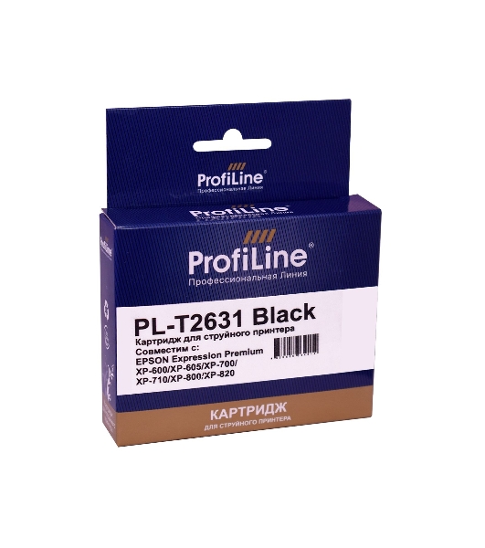 Картридж струйный ProfiLine PL-T2631 для принтеров Epson Expression Premium XP-600/XP-605/XP-700/XP-710/XP-800/XP-820 с чернилами Photo Black