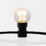 Гирлянда Neon-night LED Galaxy Bulb String 10м, черный каучук, 30 лампx6 LED теплый белый, влагостойкая IP65, фото12