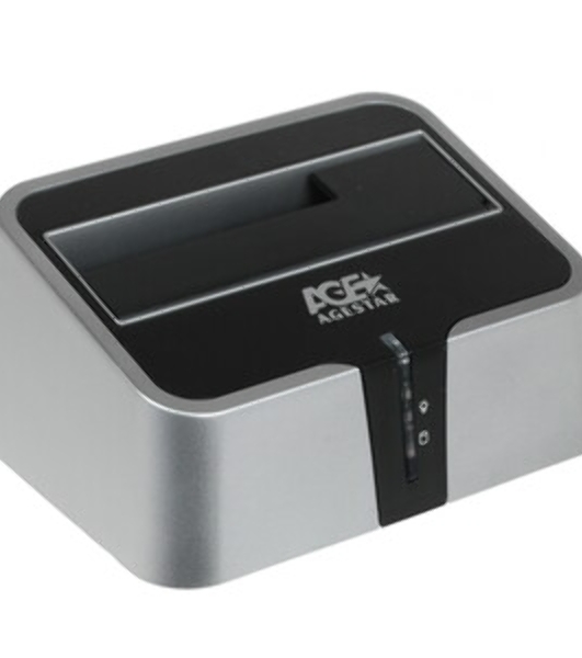 Док-станция для HDD AgeStar 3CBT2 SATA II пластик серебристый 1