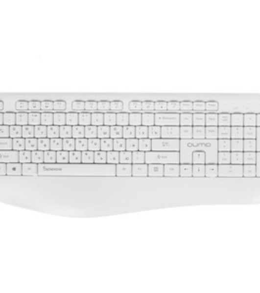 Комплект клавиатура+мышь Qumo Space K57/M75 беспроводной, USB, 1200 DPI, белый