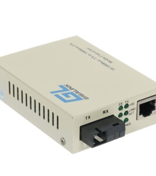 Конвертер из UTP GIGALINK GL-MC-UTPF-SC1F-18SM-1550-N 100Мбит/c в WDM, без LFP, SM, SC, Tx:1550/Rx:1310, 18 дБ (до 20 км)